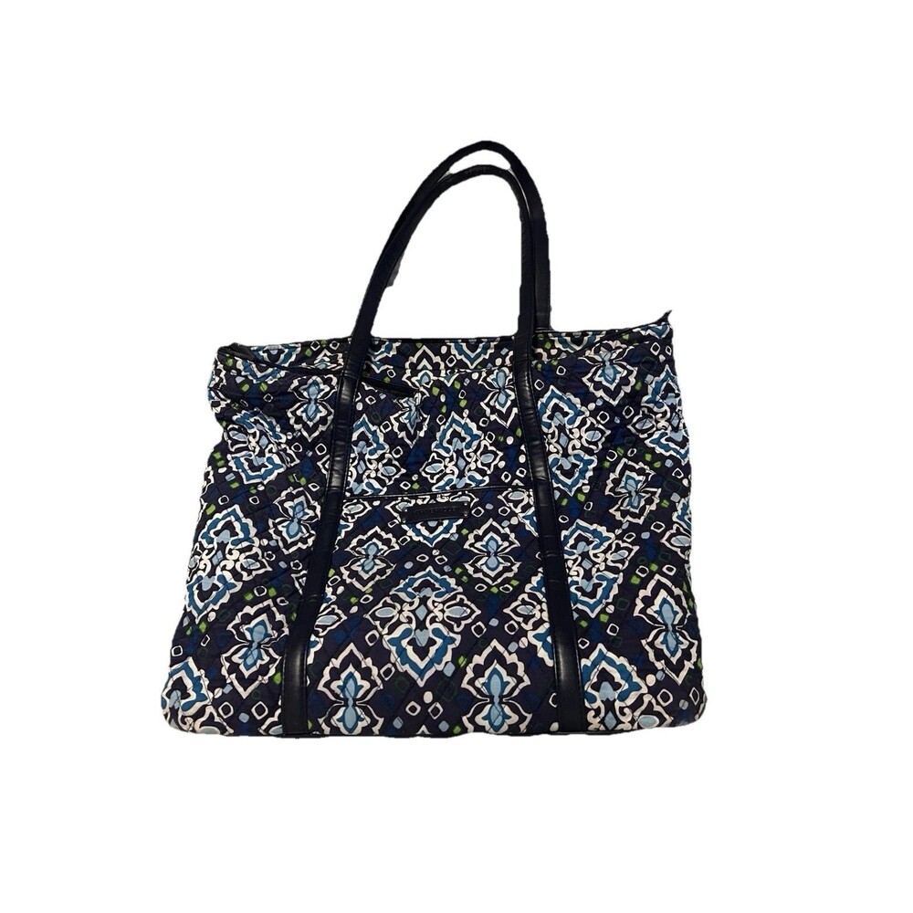 Vera Bradley Large Tote Bag Retired Bluebird Pattern